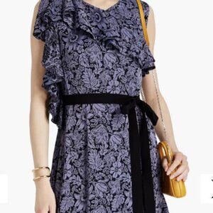 ERDEM BLUE FLORAL DRESS